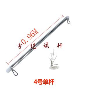 升降套杆户外304不锈钢旗杆配件22mm直径圆管双杆单杆可选择