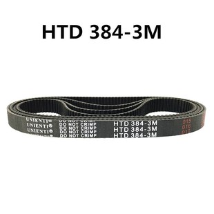 电动滑板车 UNIENTI同步带HTD3M384 387 圆弧齿传动皮带 381