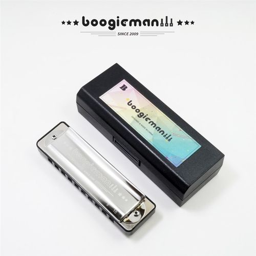 蓝调口琴网BoogieMan 标准调音口琴 十孔布鲁斯蓝调 10孔初学 C调