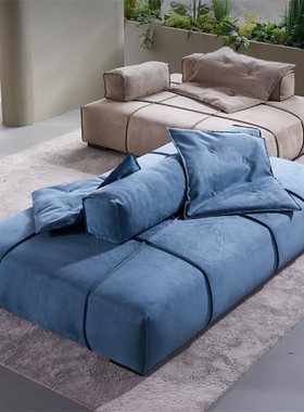 意大利baxter巴拿马模块组合客厅大小户型侘寂风创意豆腐方块沙发