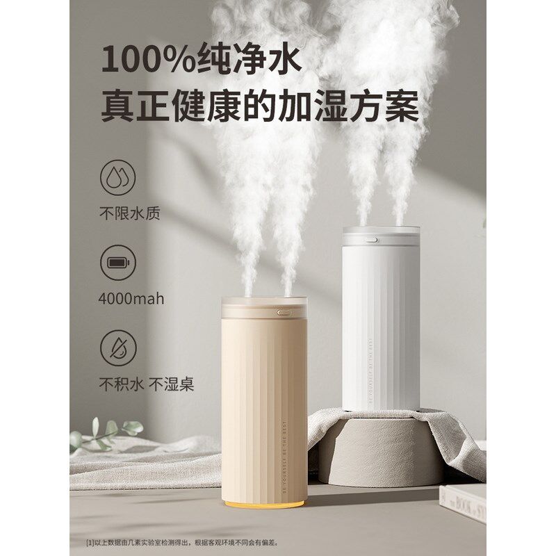 小型加湿器便携充电办公室桌面卧室宿舍学生家用车载空气净化器