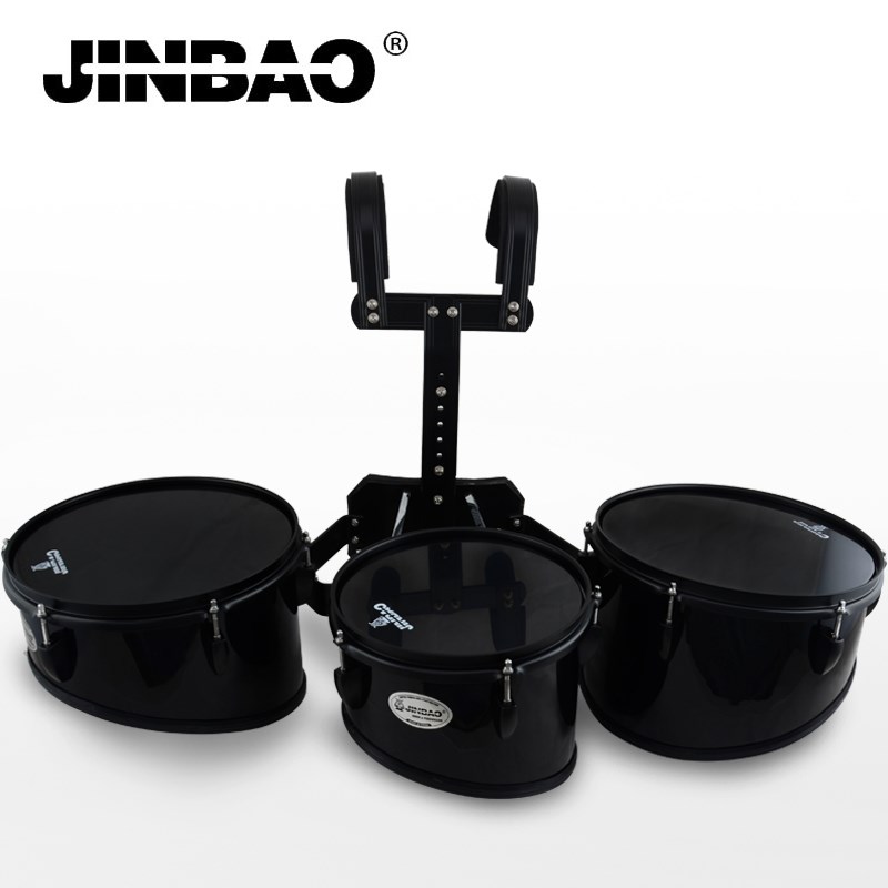 津宝 黑色行进背架小军鼓 背架三联鼓 小军鼓