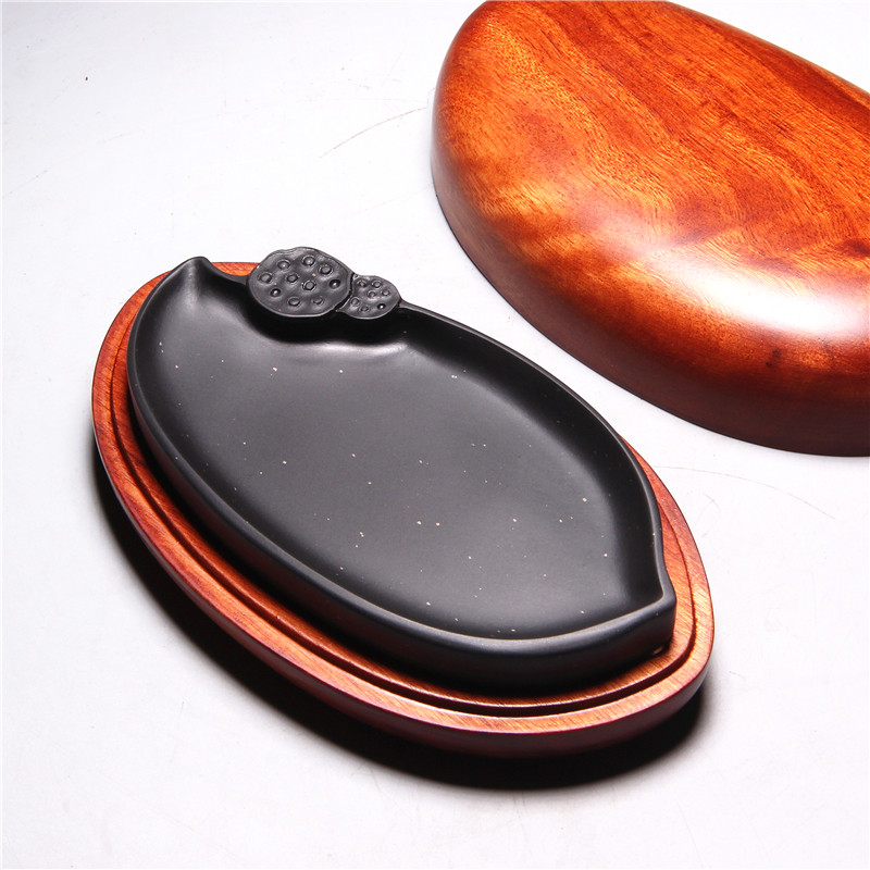 国家非遗歙砚莲手工雕刻带盒金星砚台端砚文房收藏礼品小楷,文具电教/文化用品/商务用品,文房四宝,淘宝优惠券,粉丝福利购,淘宝优惠卷