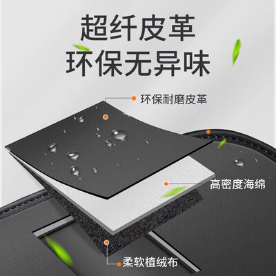 适用凯迪拉扶手箱座椅防踢垫后排车门后座汽车内饰改装饰品