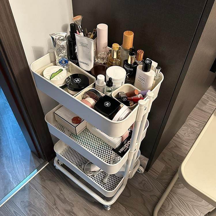 化妆品收纳小推车置物架碳钢杂物整理宿舍家用厨房浴室零食多功能,收纳整理,整理架/置物架/收纳架,淘宝优惠券,粉丝福利购,淘宝优惠卷