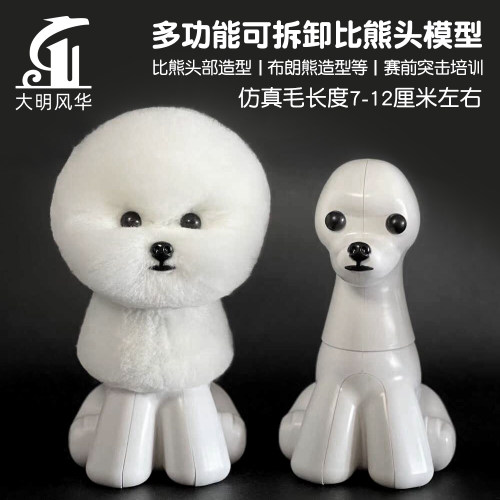 多功比熊头模仿真毛宠物教学造型