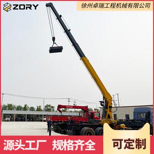 14吨直臂吊机液压式 货车移动式 随车吊16吨直臂伸缩吊中型吊机车厢