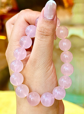 天然粉水晶手链精致细腻爆款手串