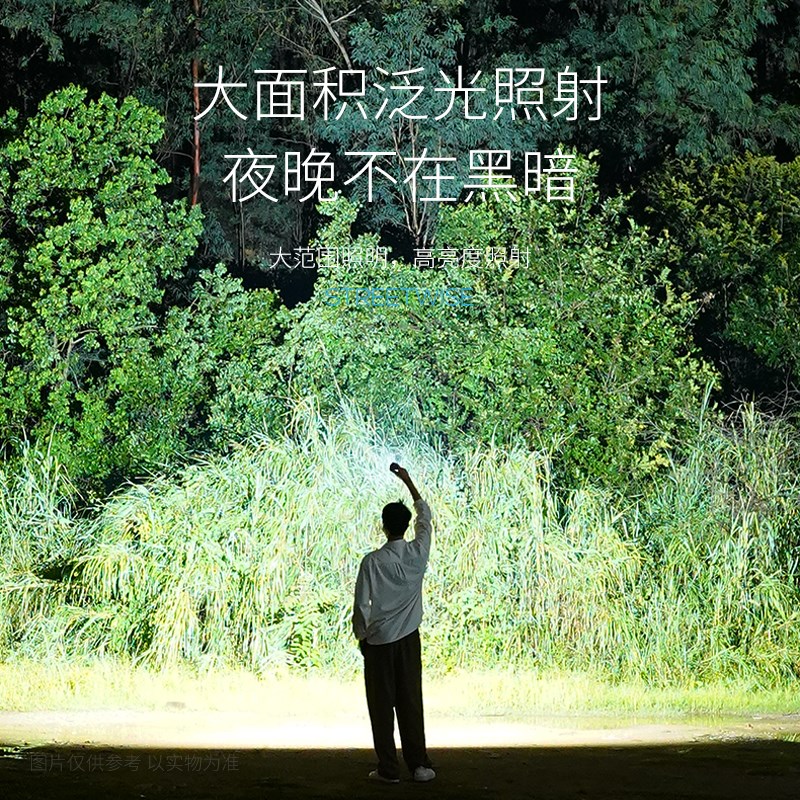 微笑鲨磁吸便携式led工作灯迷你钥匙扣手电筒汽修维修多功能随身