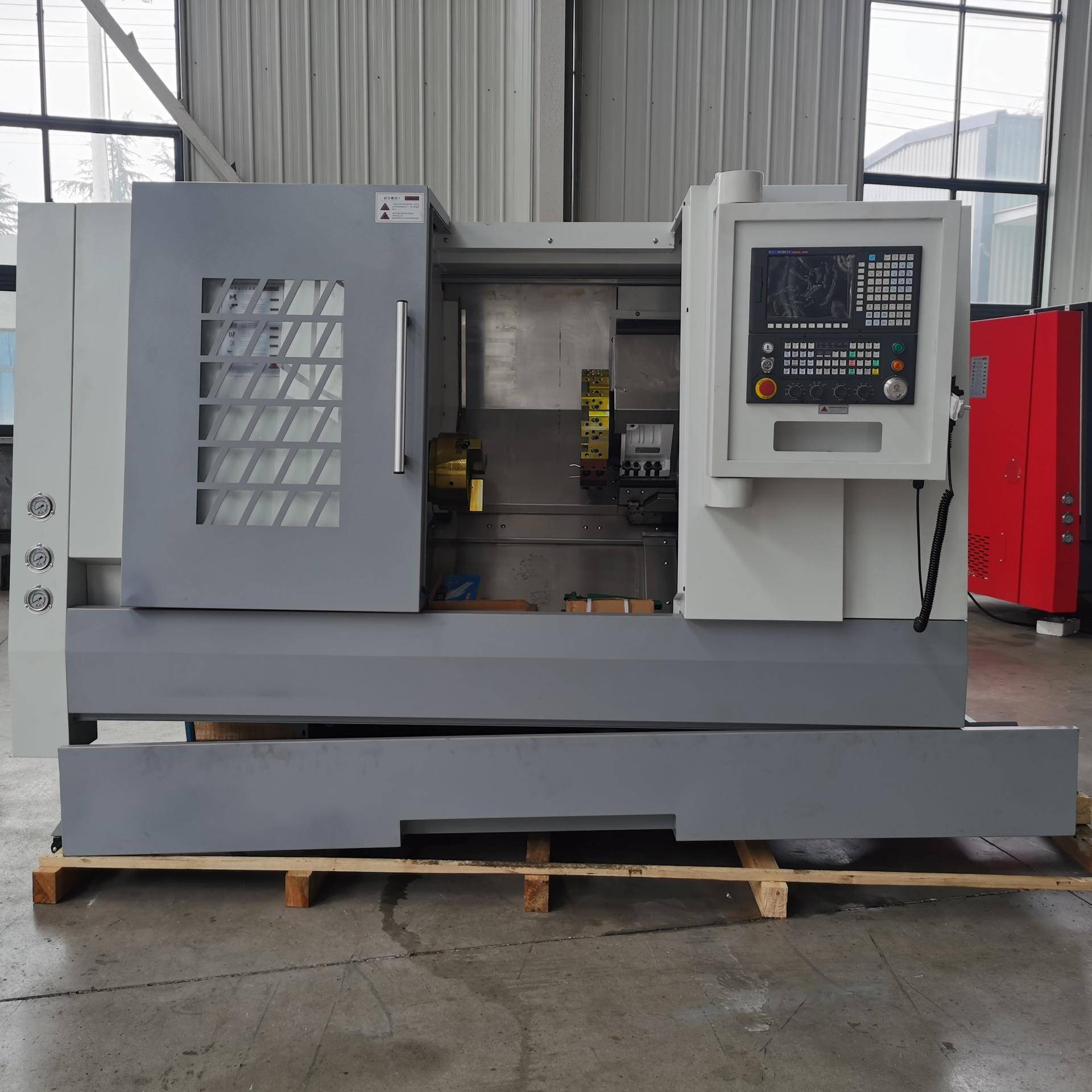 厂家生产TCK56数控车床斜身车床落地式大孔径重切削系统