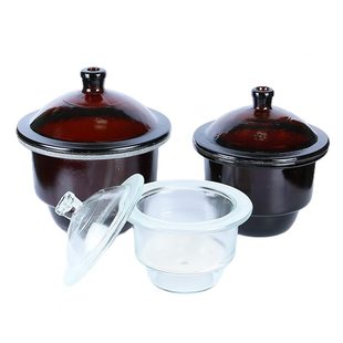 450mm 甄选实验室玻璃干燥器 防潮干燥皿 棕色干燥器 棕色干燥180