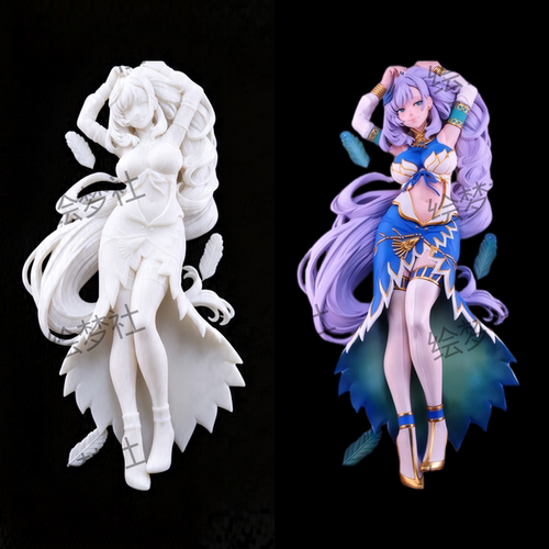 VTuber虚拟主播 帕沃莉亚 蕾内 GK白模 涂装成品 3D打印手办模型