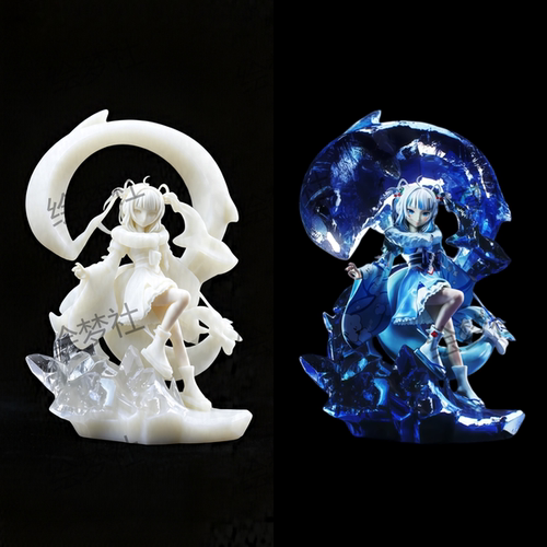 VTuber虚拟主播 噶呜·古拉 GK白模 涂装成品 3D打印手办模型