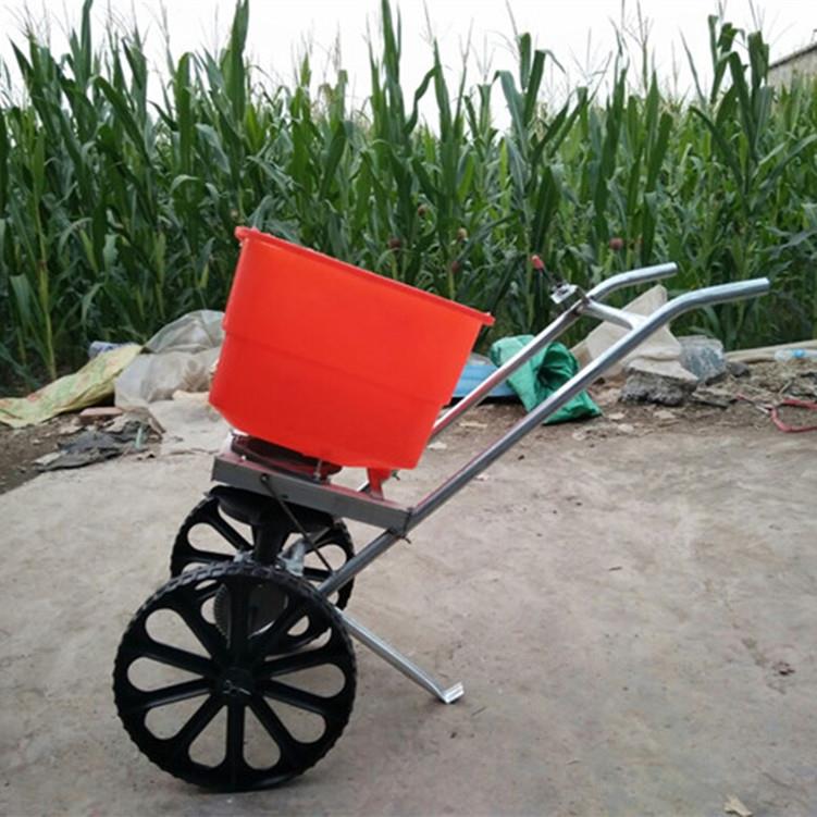 农业手推车式施肥器撒肥机人力肥料车手推撒肥车果树