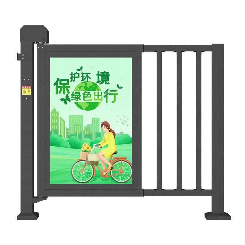 自动门小区智能栅栏通道行刷卡闸门禁广告门脸识别门
