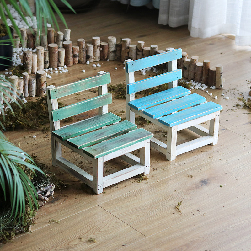 实木小板凳园装饰小架微景观造景幼儿园拍摄道具森系,家居饰品,装饰摆件,淘宝优惠券,粉丝福利购,淘宝优惠卷