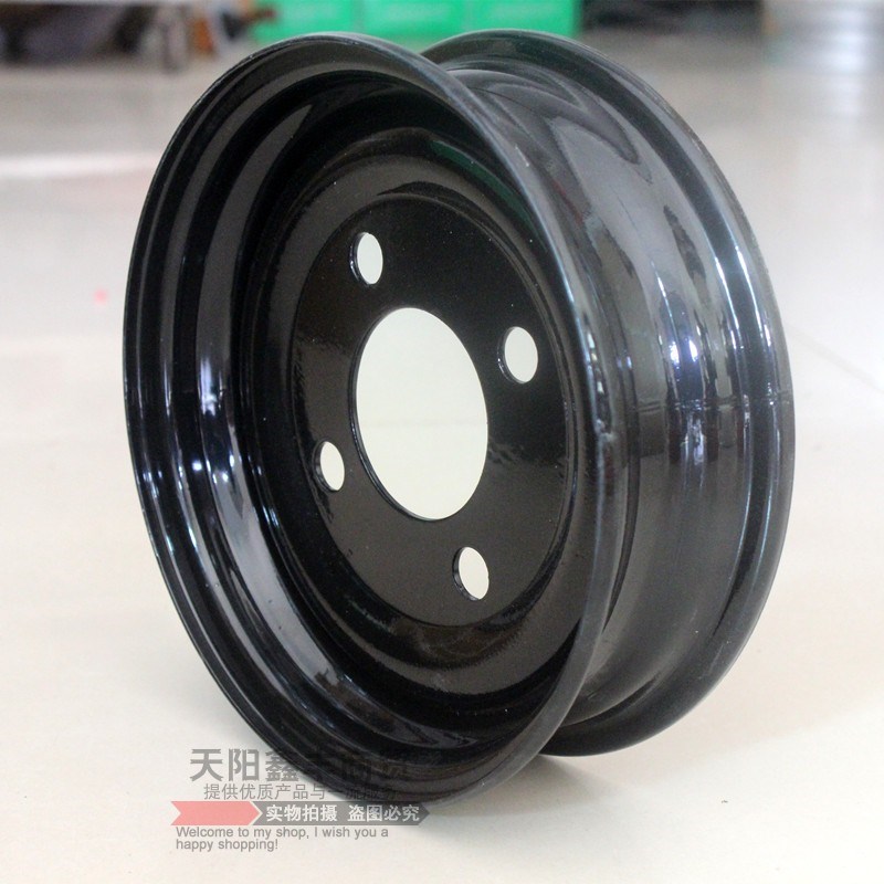 电动三轮车真空胎钢圈板轮.00-8后轮.00-10休闲车铁轮轮毂车圈