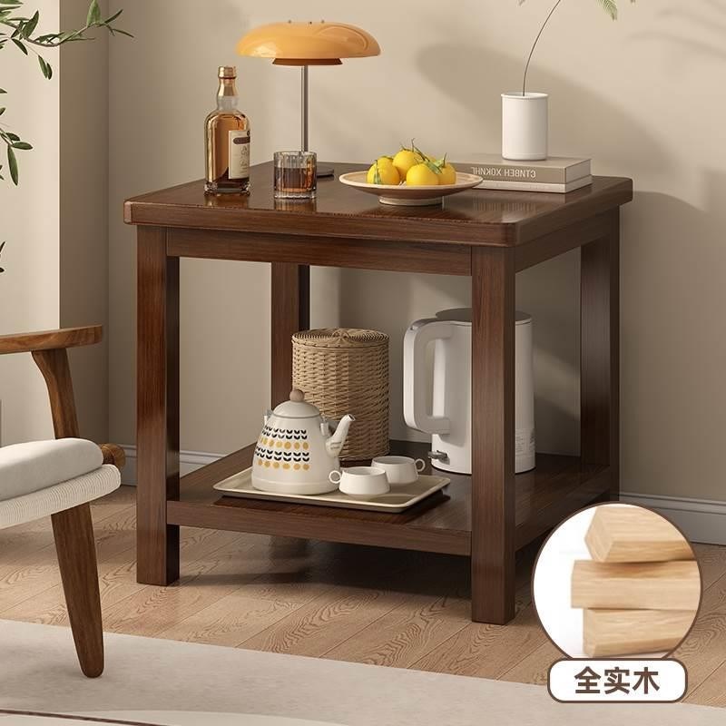 边几沙发边柜客厅家用小茶几桌子小木桌子正方形老式小方桌