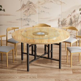 实木酒店对圆桌面大圆桌板家用.米.米餐桌杉木圆台面转盘