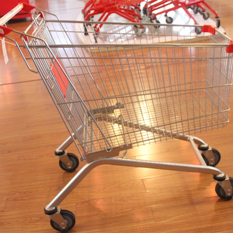 欧式超市购物车仓库手推车 理货买菜载货 行李车子搬运购物车