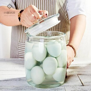 腌鸡蛋容器腌糖蒜罐子腌咸鸭蛋泡菜缸有盖做浆水的坛子加厚玻璃瓶