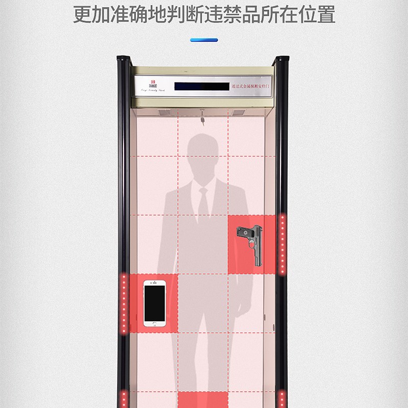 品维安金属探测门区精度安检门室外防水公检法医院工厂