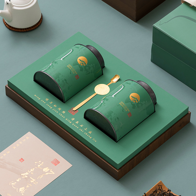茶叶空礼盒茶包装密封铁罐红茶白毫银针包装盒空礼盒空盒定制