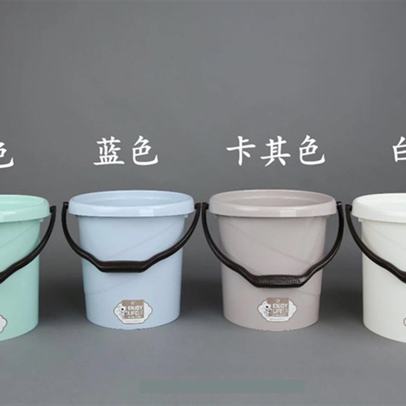 家用手提塑料水桶加厚储水洗车泡脚洗衣学生宿舍圆储洗澡水桶大号