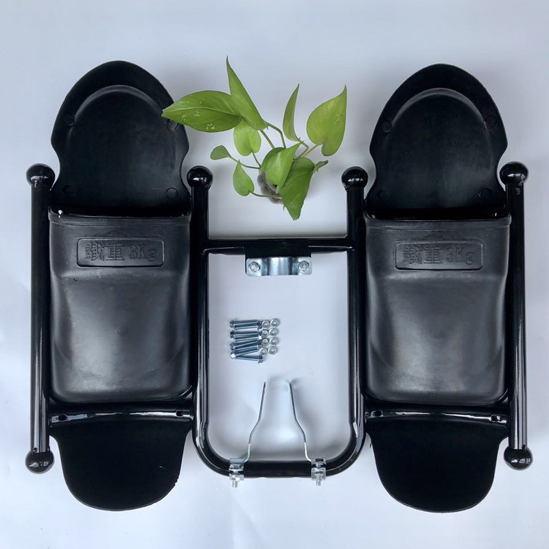 摩托车保险杠125保险杠前护杠骑士150护架带置物箱盖子黄色挡风板