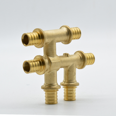 铝塑管接头配件 滑紧式六通16mm20mm25mm滑紧式管件滑套式管件