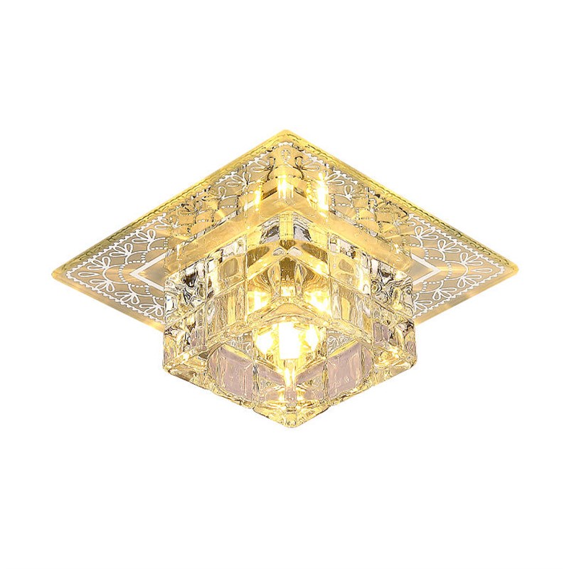 现代过道灯水晶灯走廊灯玄关灯入户门厅灯嵌入式客厅筒灯射灯