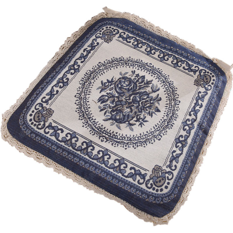 椅垫棉麻餐椅垫加厚老粗布办公椅子垫电脑椅子垫透气防滑坐垫椅垫