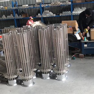 加热管空气大功率法兰防爆导热油加热器管口罩机熔喷布热熔机