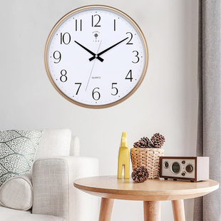 北极星电波挂钟静音现代时尚钟表客厅卧室办公室创意石英钟表