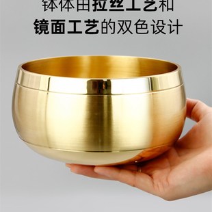 精品铜磬纯铜法器家用供奉铜罄佛音钵盂颂钵音钵碗冥想钵静心 日式