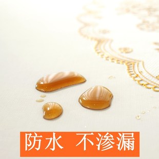 桌布茶几垫台布家用桌布方形 pvc烫金防水防烫免洗桌布长方形欧式