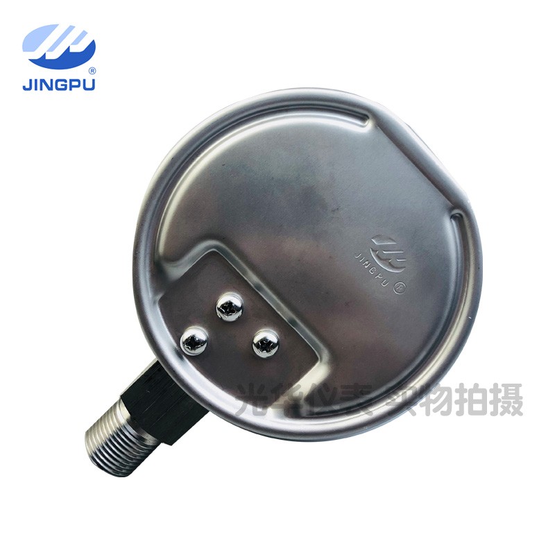 上海精普不锈钢膜盒压力表YE100千帕天然燃气微压表表