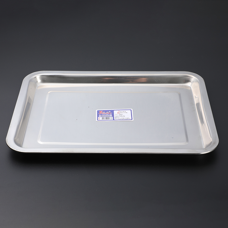优质 实验室 加厚 不锈钢 托盘 方盘 无磁 可