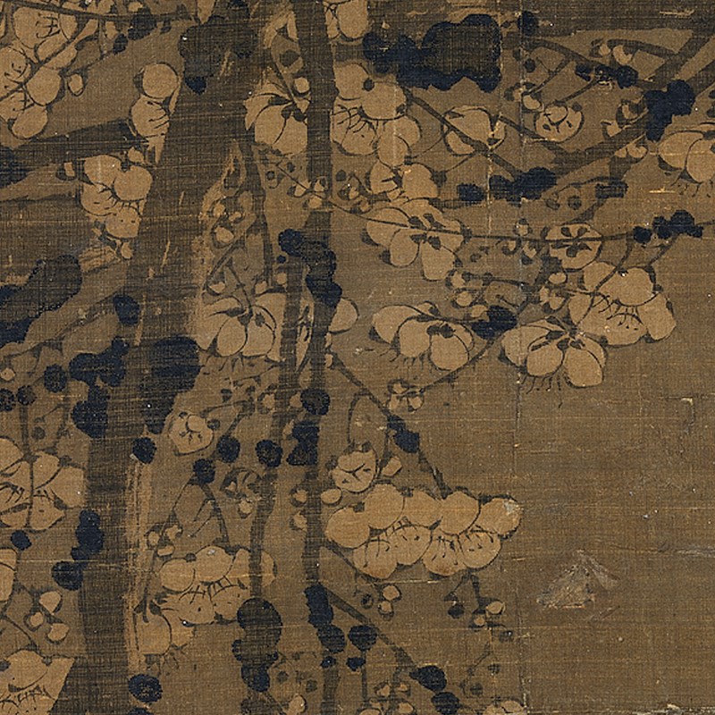 陈宪章万玉图传统梅兰竹菊画临摹范本中式装饰画艺术绢布画心墨梅