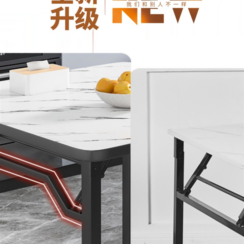 家用正方形吃小户型出租房折叠小桌子加厚折叠餐桌饭桌