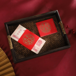 彩礼钱盒子10万提亲定亲聘礼礼金箱装彩礼的箱子盒子订婚结婚用品