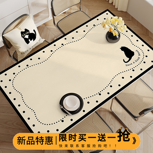 餐桌垫高级感桌布pvc皮革免洗防C水防油防烫茶几垫桌垫桌面保护垫