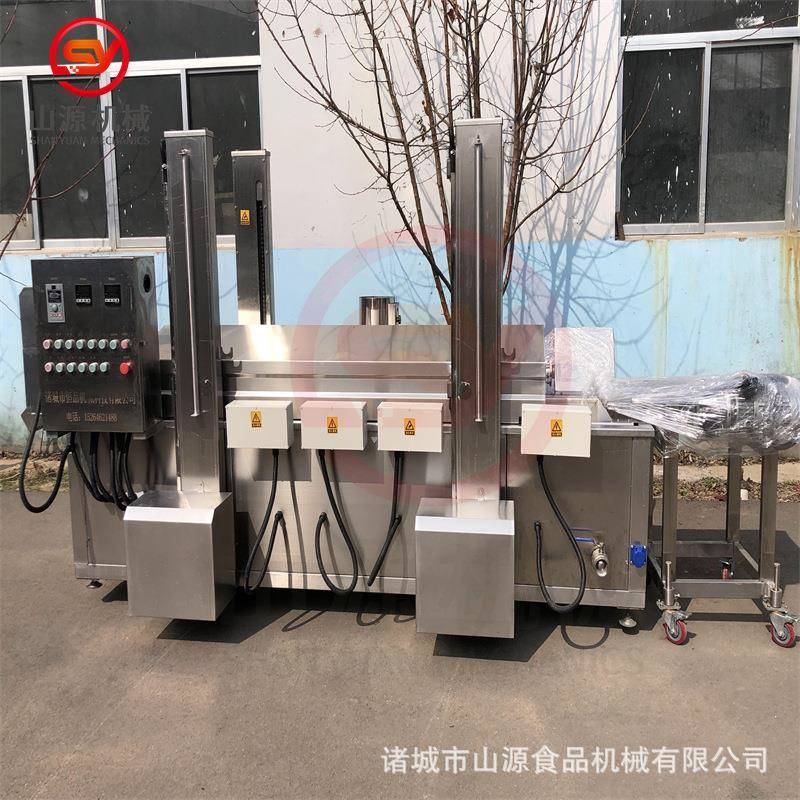 全自动玉米酥油炸机器妙脆翅根油炸机香辣翅根连续式油炸设备