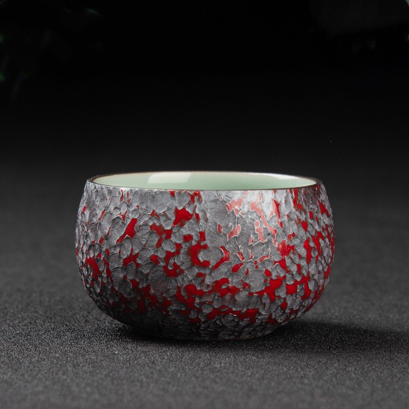 家用办公陶瓷杯窑变品茗杯功夫茶杯子单个主人杯男女水杯小茶杯L