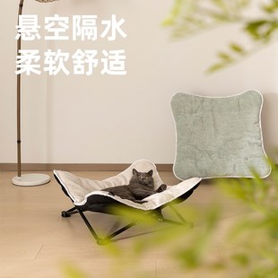 通用猫窝猫床可拆洗狗窝便携折叠露营狗狗行军床夏季 四季 透气狗窝