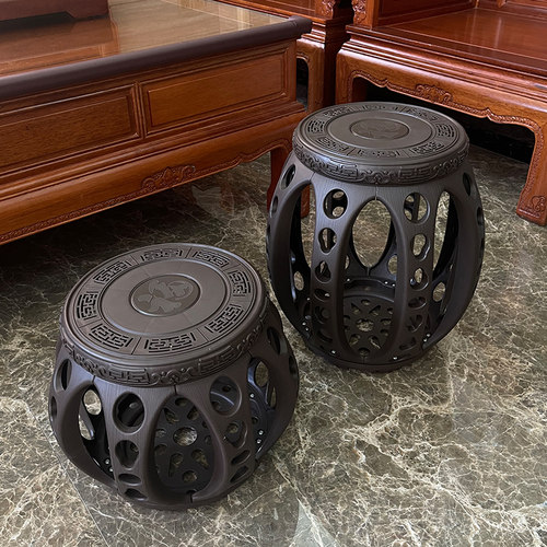 中式客厅茶几凳茶室仿古凳古筝专用鼓凳学琴凳琵琶培训室塑料墩椅