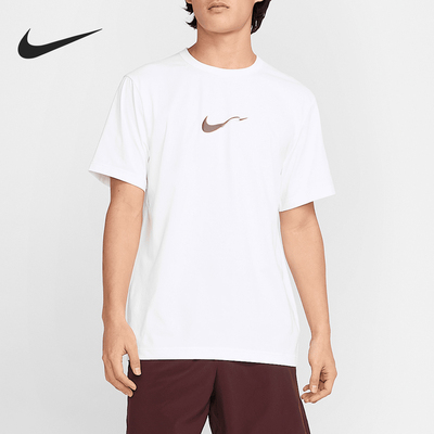 Nike/耐克官方正品夏季新款男士透气跑步训练短袖T恤HV4882-100