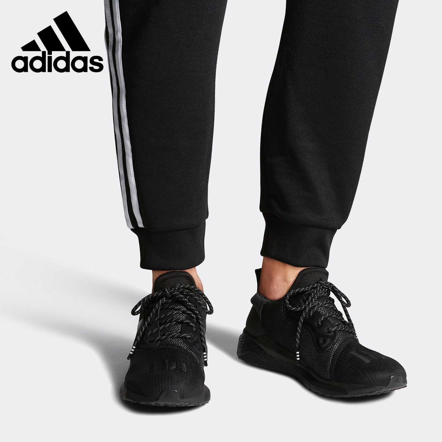 Adidas/阿迪达斯正品男子 PW Solar Hu PRD菲董联名跑鞋EG7788