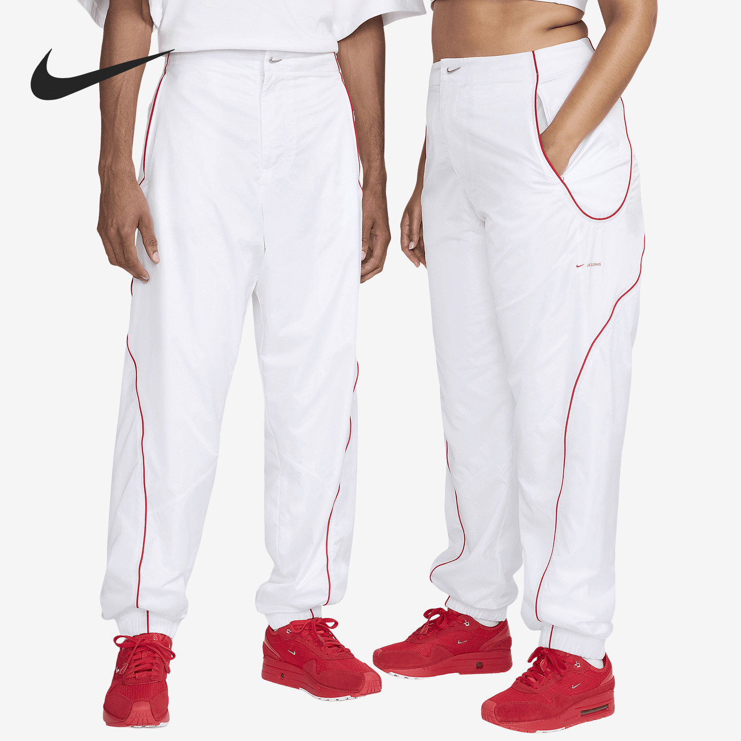 Nike/耐克官方正品x Jacquemus男女同款透气简约长裤FV5702-100图片