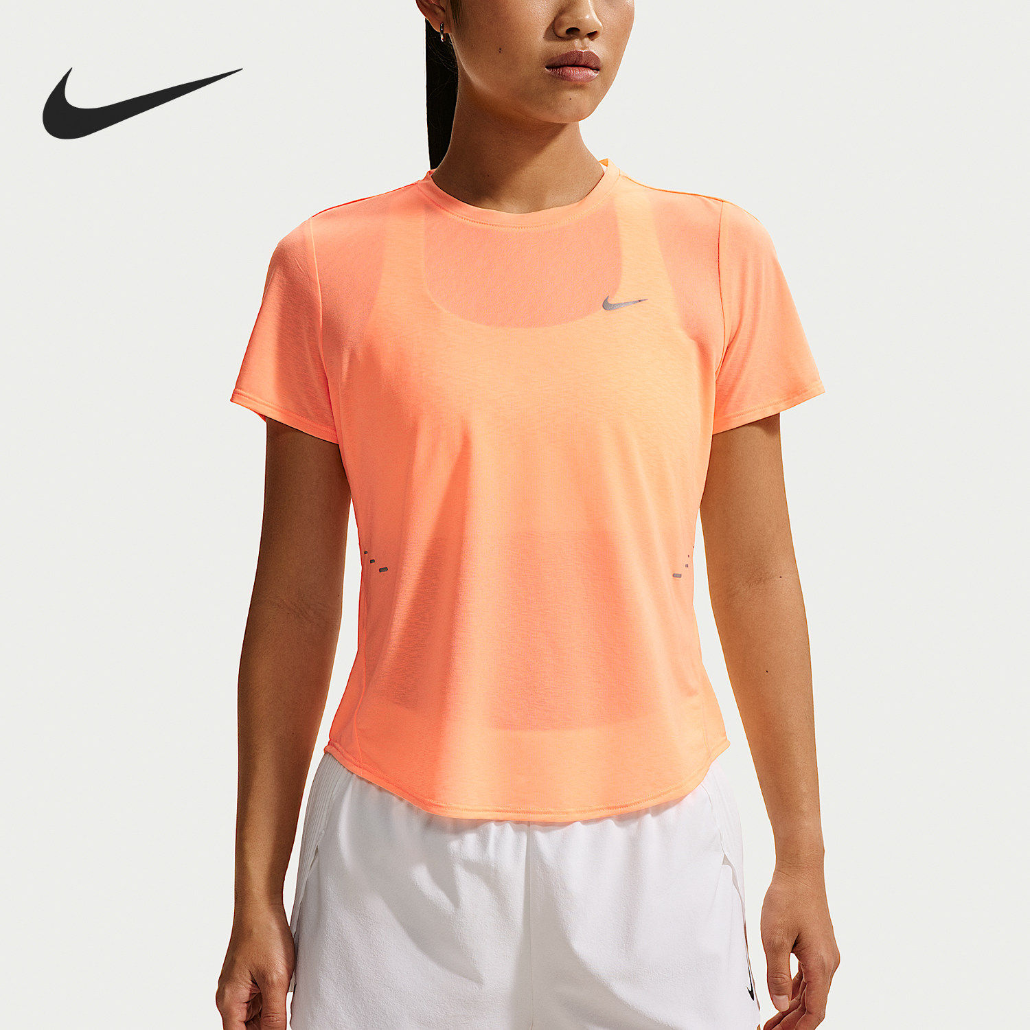 Nike/耐克官方正品Dri-Fit女士运动训练轻盈 短袖T恤IF1681-852 - 实物图